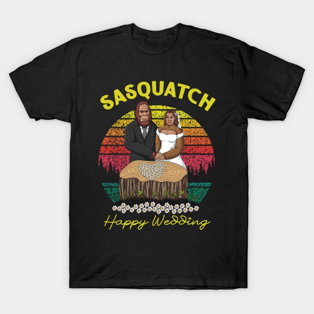 Bigfoot wedding T-Shirt by Andypp
